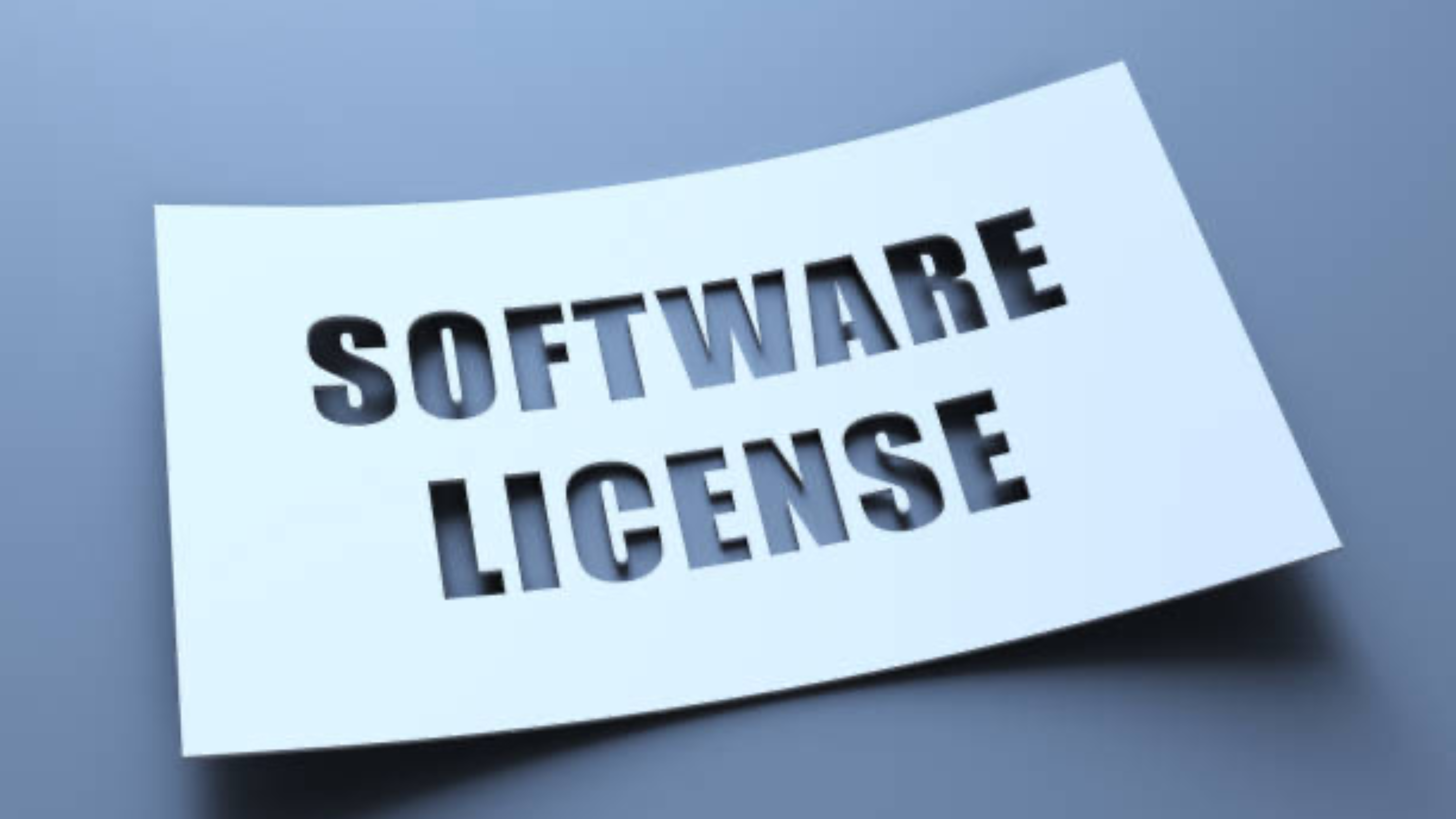 Licensed software dashboard showing active business licences